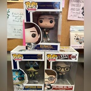 Shape of Water Guillermo Del Toro Elise Amphibian Man Funko Pop Lot